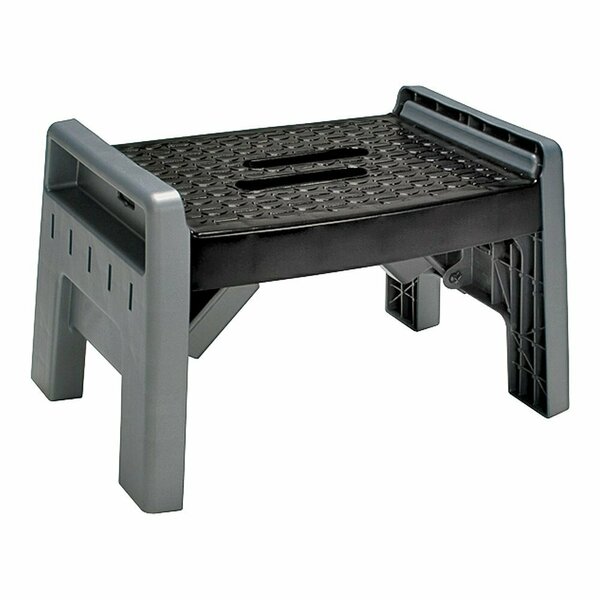 Cosco 11-903 BGR4 Folding Step Stool, 3.38 in H, 200 lb, Plastic, Black 11-905-PBL4